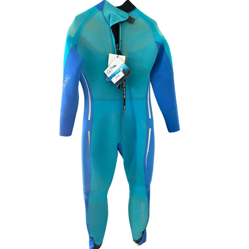 Body‎ Glove Cousteau Mens Wetsuit Blue Teal Full Body Size 11/12